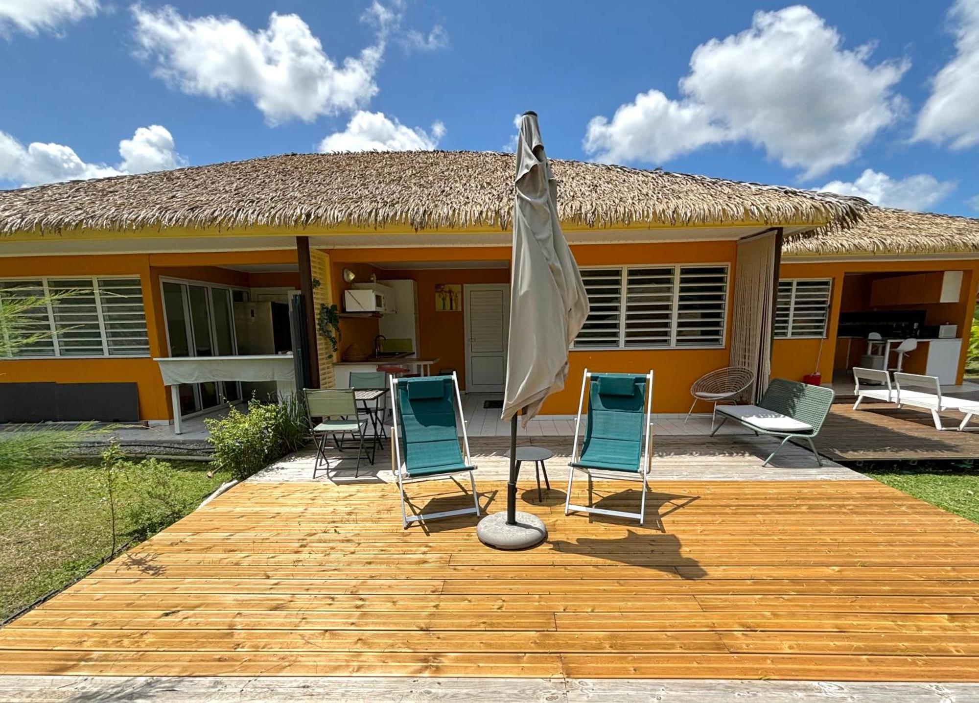 Bungalow La Kawannaise - Piscine, Terrasse, Plage Grand-Bourg  Exterior foto